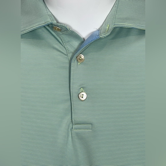 Peter Millar Men's Mint Polo Shirt - Picture 3 of 10